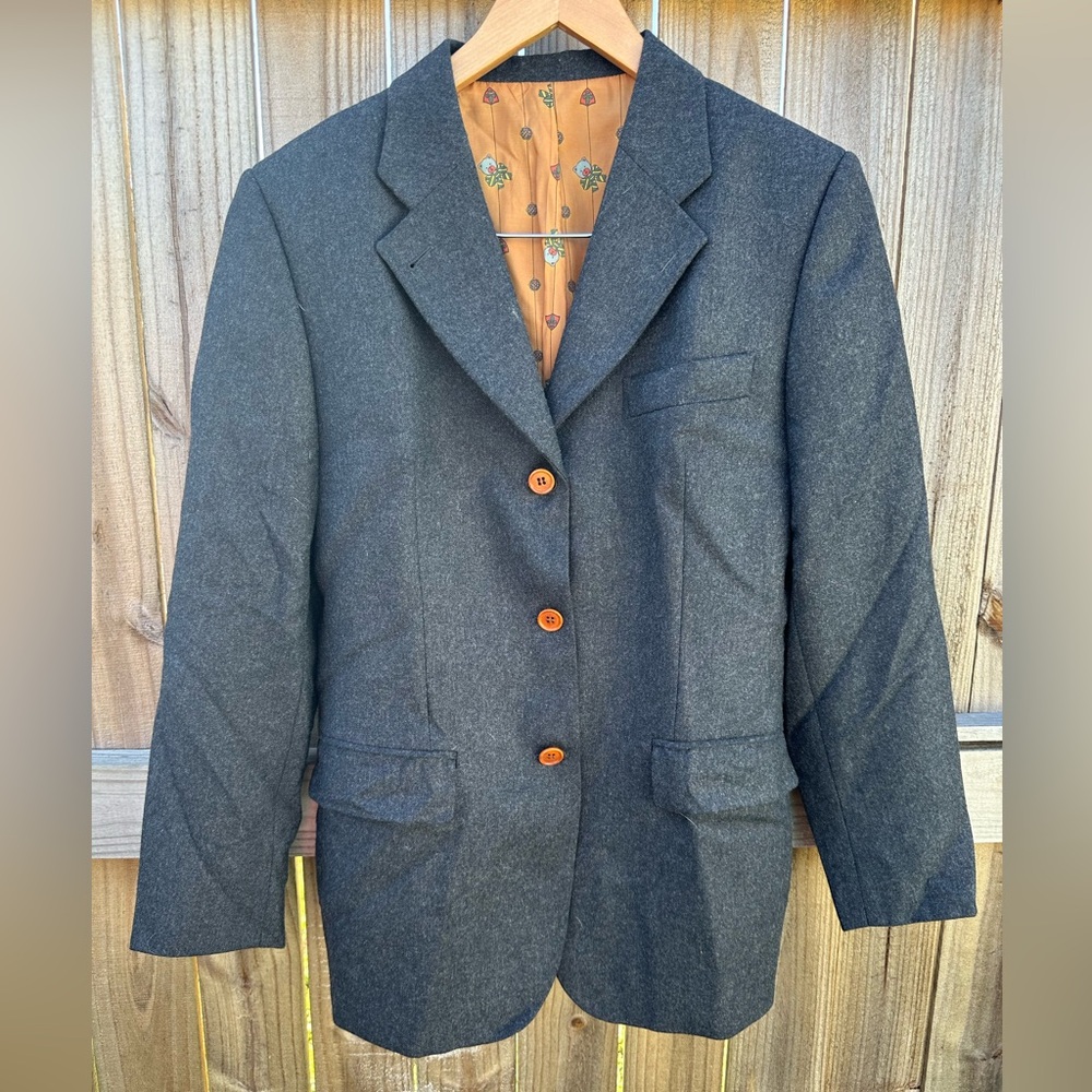 Tintoretto Men’s Gray Wool Blazer – Size 42